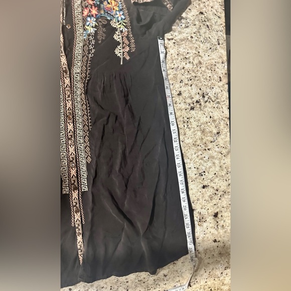 Johnny Was Dress Duster Cover up dark brown embroidered - Picture 11 of 16